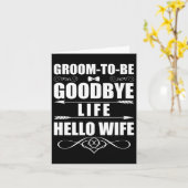 Hallo Grappig Afscheid Leven Kaart (Gele Bloem)