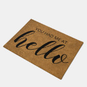 Hallo Grappig dat je me bij had Deurmat (Schuin)