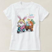 Hallo Grappig? Easter Gnome Shirt, Schattigee Bunn T-shirt (Design voorkant)