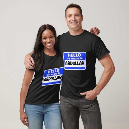 Hallo Grappig Hallo! Mijn naam is Abdullah op Name T-shirt (Unisex)
