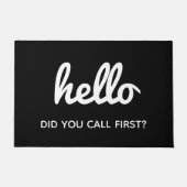 Hallo Grappig Humorous Deurmat (Voorkant)