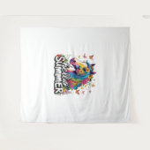 Hallo Grappig zomer paard Wandkleed (Voorkant (horizontaal))