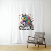 Hallo Grappig zomer paard Wandkleed (In situ)
