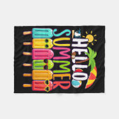 Hallo Grappig? Zomervakantie Popsicle Ice Lolly Ic Fleece Deken (Voorkant (Horizontaal))