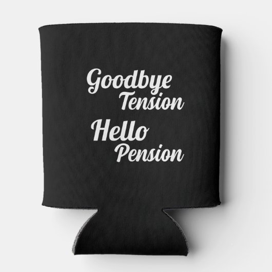 Hallo Grappige afscheidsspanning Blikjeskoeler (Achterkant)