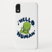 hallo grappige Alien Case-Mate iPhone Case (Achterkant)