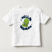 hallo grappige Alien Kinder Shirts (Voorkant)