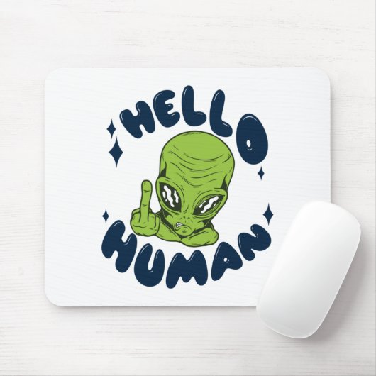 hallo grappige Alien Muismat (Met muis)