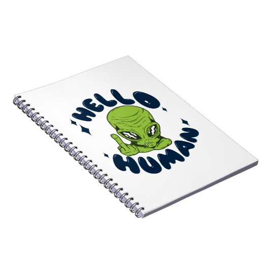 hallo grappige Alien Notitieboek (Rechterzijde)