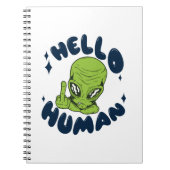 hallo grappige Alien Notitieboek (Voorkant)