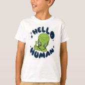 hallo grappige Alien T-shirt (Voorkant)
