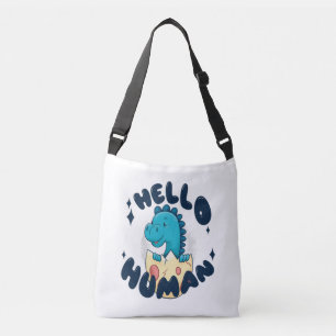 Hallo grappige Dinosaur Crossbody Tas
