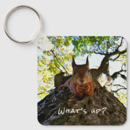 Hallo Grappige eekhoorn schattige dieren Sleutelhanger