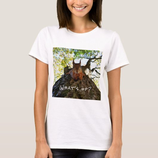 Hallo Grappige eekhoorn schattige dieren T-shirt (Voorkant)
