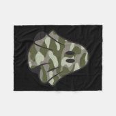 Hallo Grappige Halloween Camouflage Camo Ghost Fleece Deken (Voorkant (Horizontaal))