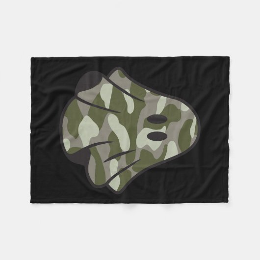 Hallo Grappige Halloween Camouflage Camo Ghost Fleece Deken (Voorkant (Horizontaal))