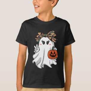 Hallo Grappige Halloween Camouflage Camo Ghost T-shirt