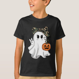 Hallo Grappige Halloween Camouflage Camo Ghost T-shirt