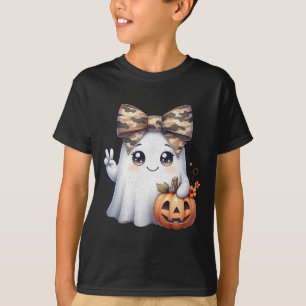 Hallo Grappige Halloween Camouflage Camo Ghost T-shirt
