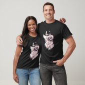 Hallo Grappige Kat Cowboy T-shirt (Unisex)