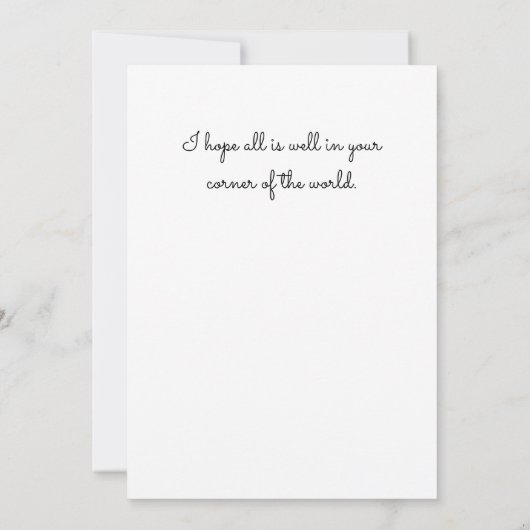 Hallo Grappige kleine stad herfstscène Kaart (Achterkant)