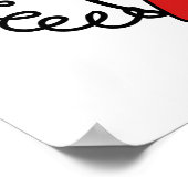 Hallo grappige spookwoordspeling poster (Hoek)