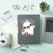 Hallo grappige spookwoordspeling sticker (iPad Cover)