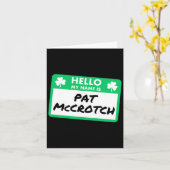 Hallo Grappige St Patrick's Day Kaart (Gele Bloem)