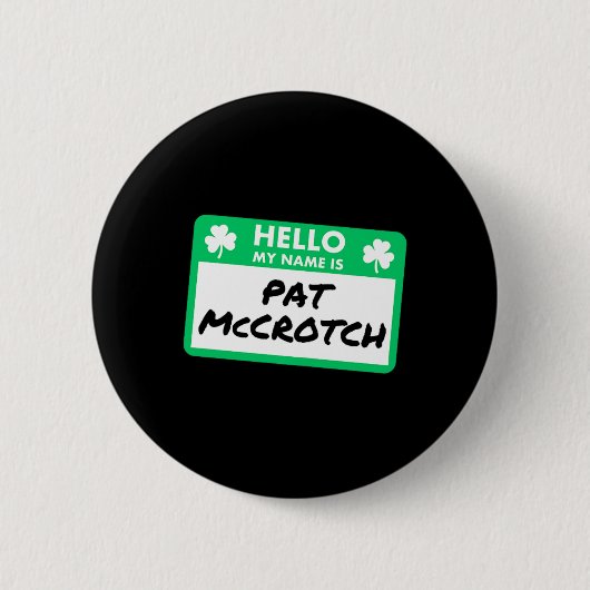 Hallo Grappige St Patrick's Day Ronde Button 5,7 Cm (Voorkant)