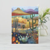 Hallo Grappige woestijnscene Kaart (Staand voorkant)