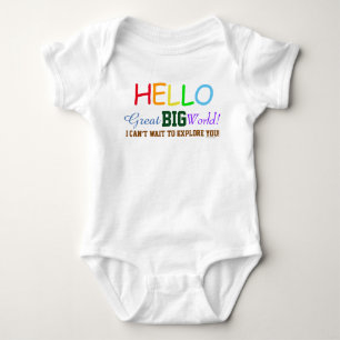 hallo Great Big World Rainbow Colors Baby Shirt