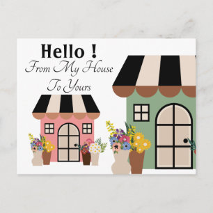 hallo Greeting Briefkaart