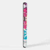 hallo Grey and Blue Linen Pattern iPhone 6 Plus Hoesje (Rechterkant)