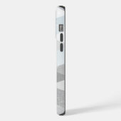 hallo Grey and Blue Linen Pattern iPhone 6 Plus Hoesje (Linkerkant)