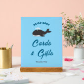 Hallo Grey Whale Baby shower Kaarten & Geschenken  Acryl Bord (Huwelijk)