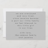 hallo grijs vervul moderne, eenvoudige, minimalist aankondiging (Achterkant)