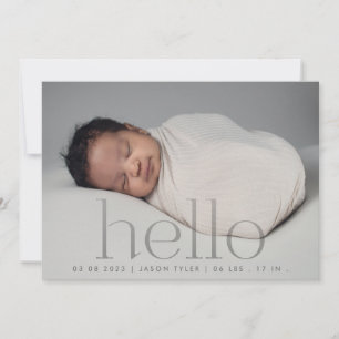 hallo grijs vervul moderne, eenvoudige, minimalist aankondiging