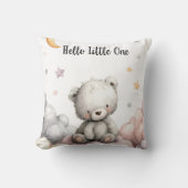 Hallo grillige "kleine" teddybeer kussen (Voorkant)