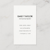 Hallo Groeten Faux Metallic Gold Visitekaartje (Achterkant)