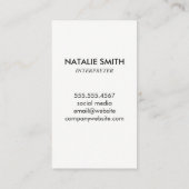 Hallo Groeten / Kleurstalen Visitekaartje (Achterkant)