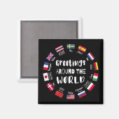 Hallo Groeten over de hele wereld, Magneet (Voorkant / Achterkant)