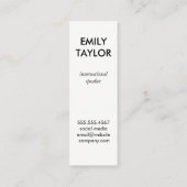 Hallo Groetjes Gold Glitter Mini Visitekaartje (Achterkant)