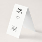 Hallo Groetjes Gold Glitter Visitekaartje (Achterkant)