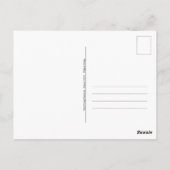 Hallo Groovy "!" Briefkaart Retro Origineel ontwer (Achterkant)