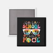 Hallo Groovy Bye School Magneet (Voorkant / Achterkant)