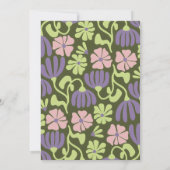  Hallo Groovy Flower Kaart (Achterkant)