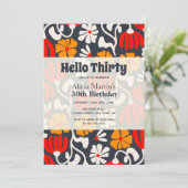  Hallo Groovy Flower Kaart (Staand voorkant)