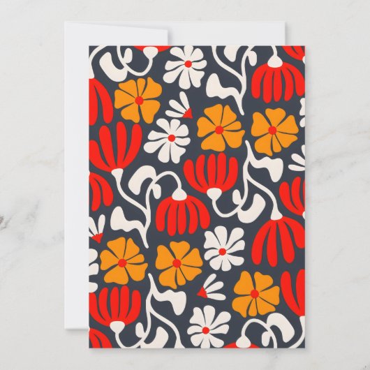  Hallo Groovy Flower Kaart