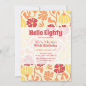 Hallo Groovy Flower Kaart (Voorkant)