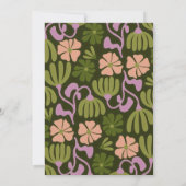 Hallo Groovy Flower Kaart (Achterkant)